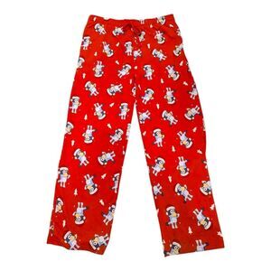 Bluey Christmas Holiday Pajama Lounge Pants Red Santa Sleep XL NWT Winter Comy